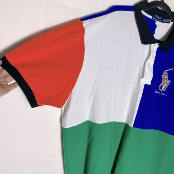 Polo by Ralph Lauren Big Pony Colorblock Polo Shirt 3XL - Picture 8 of 13